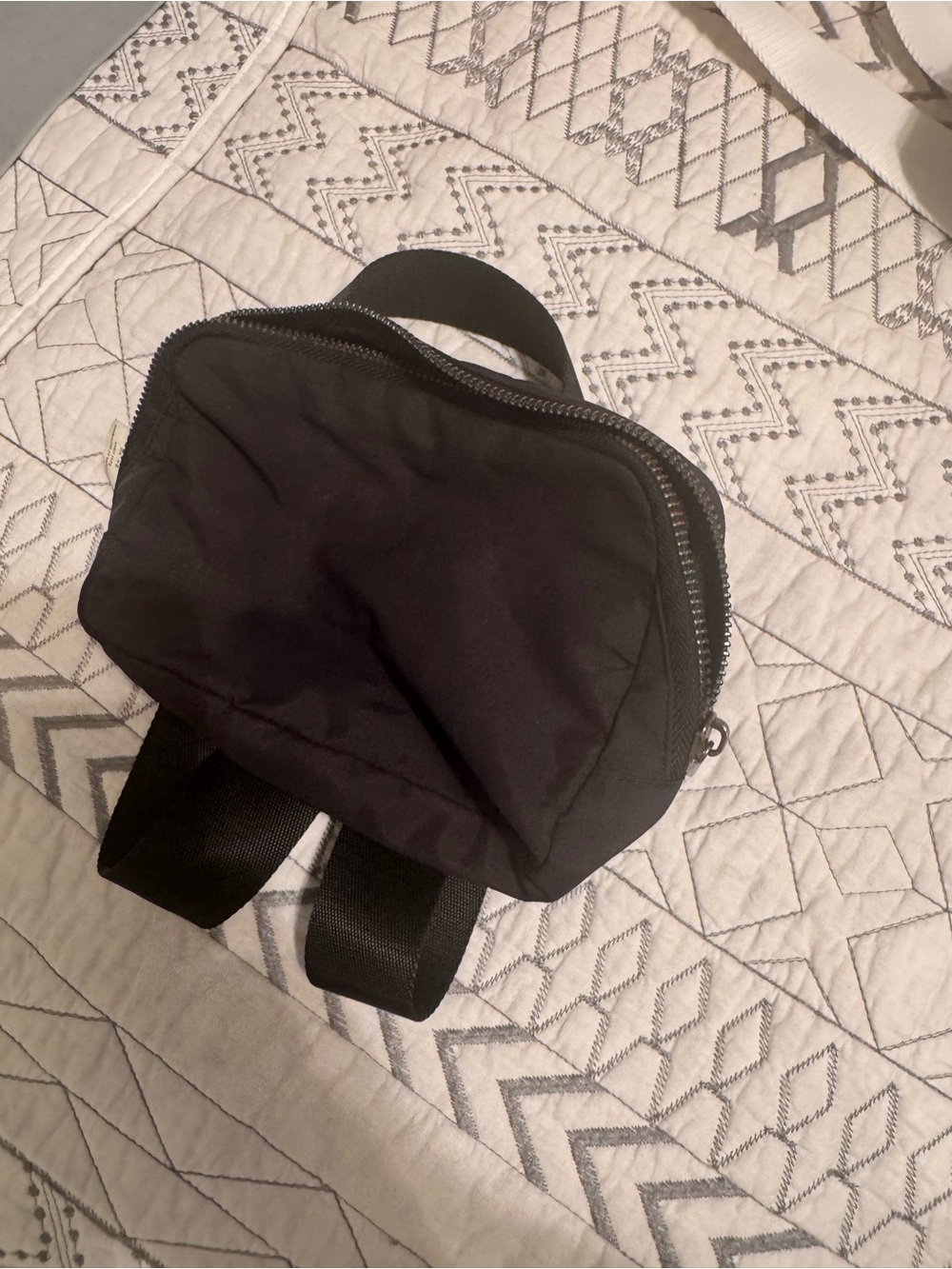 Black Men's Mini Backpack - Unbranded